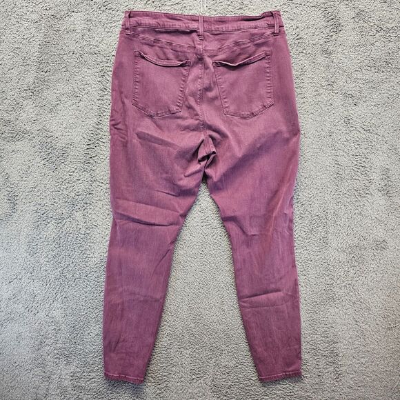 Pistola Jeans Women Size 32 Purple Cargo‎ Skinny Stretch High Rise - Picture 8 of 9